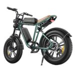 Bicicletă electrică de munte ENGWE M20 cu două baterii, anvelope groase de 20x4.0', motor de 750W, viteză maximă de 45 km/h, baterii de 48V 213Ah, transmisie Shimano cu 7 viteze - Verde - imagine 3