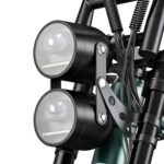 Bicicletă electrică de munte ENGWE M20 cu două baterii, anvelope groase de 20x4.0', motor de 750W, viteză maximă de 45 km/h, baterii de 48V 213Ah, transmisie Shimano cu 7 viteze - Verde - imagine 6