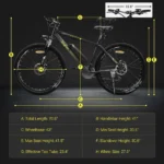 Bicicletă electrică Eleglide Mopride 1 Plus 29 inch, baterie 36V 12.5Ah, motor 250W, viteză maximă 25km/h - imagine 6