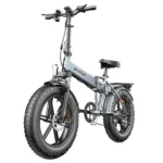 Bicicletă electrică pliabilă ENGWE EP-2 Pro cu anvelope de 20 de inch, baterie de 13Ah, viteză maximă de 42 km/h, autonomie de 120 km, bicicletă pentru munte, plajă și zăpadă, cu frâne pe disc duble - Gri - imagine 3