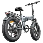 Bicicletă electrică pliabilă ENGWE EP-2 Pro cu anvelope de 20 de inch, baterie de 13Ah, viteză maximă de 42 km/h, autonomie de 120 km, bicicletă pentru munte, plajă și zăpadă, cu frâne pe disc duble - Gri - imagine 2